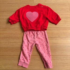 Cat & Jack Red and Pink Kids Matching Set